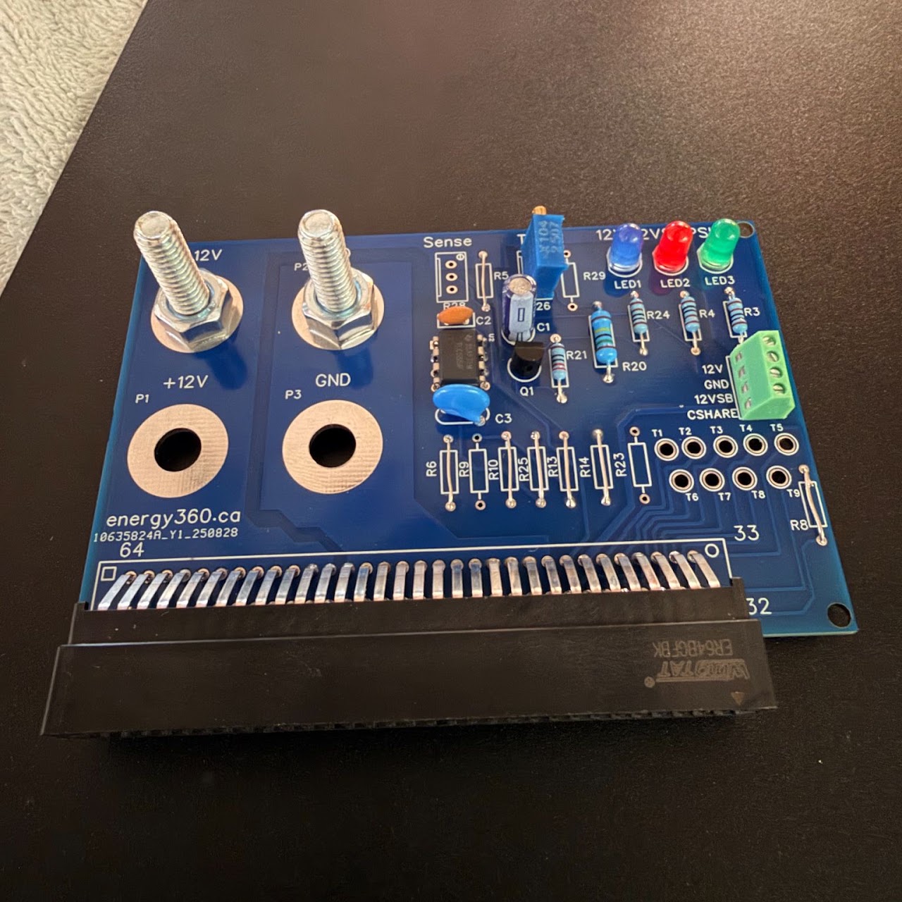Energy360 server power supply interface board