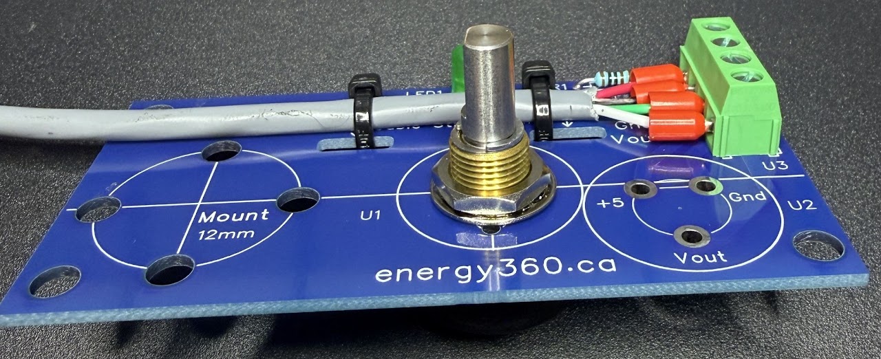 Position B sensor board from an angle