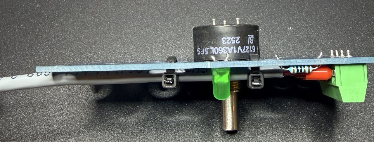Position B sensor through-board profile