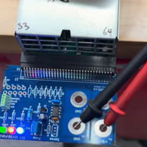 L1100A supply connected to a power interface board